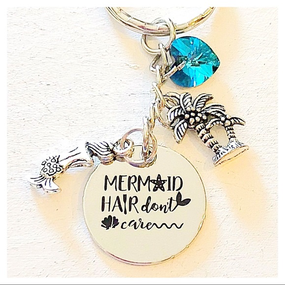 Hanalea Island Jewelry Co. Accessories - Personalized🧜‍♀️ Mermaid Hair Don’t Care Keychain